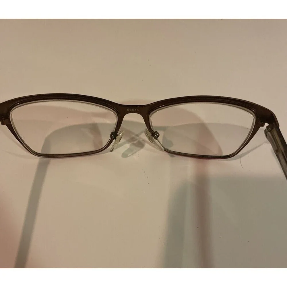 Oleg Cassini Eyeglasses OCO356‎ 273 53-15-140 Brown With Red Frames Only